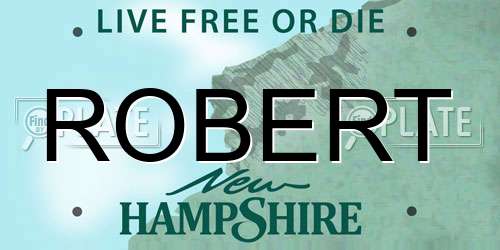 ROBERT New Hampshire License Plate
