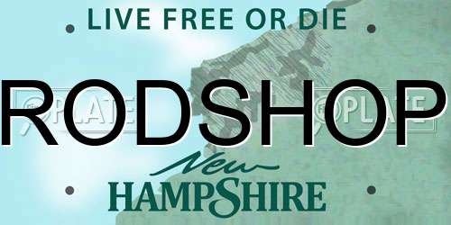 RODSHOP New Hampshire License Plate