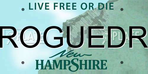 ROGUEDR New Hampshire License Plate