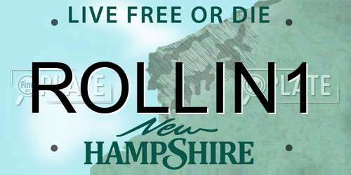 ROLLIN1 New Hampshire License Plate