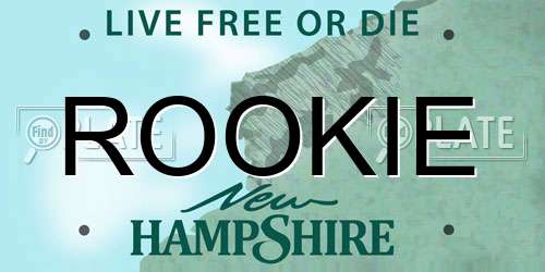 ROOKIE New Hampshire License Plate