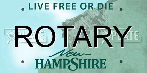 ROTARY New Hampshire License Plate