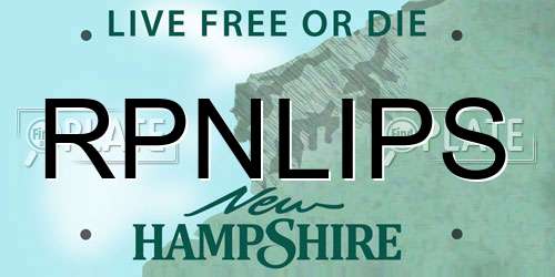 RPNLIPS New Hampshire License Plate