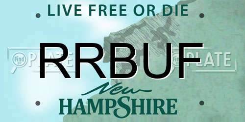RRBUF New Hampshire License Plate