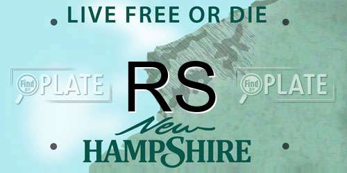 RS New Hampshire License Plate