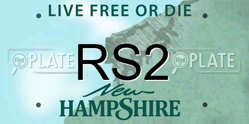 RS2 New Hampshire License Plate