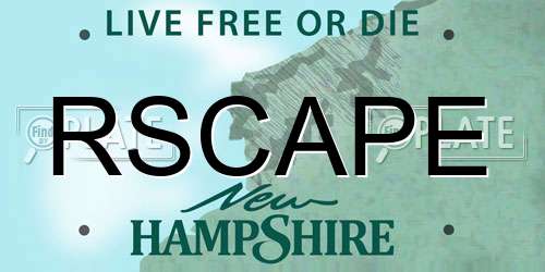 RSCAPE New Hampshire License Plate