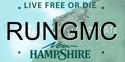RUNGMC New Hampshire License Plate