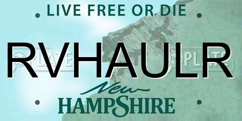 RVHAULR New Hampshire License Plate