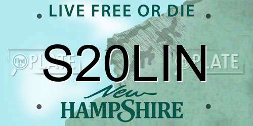 S20LIN New Hampshire License Plate