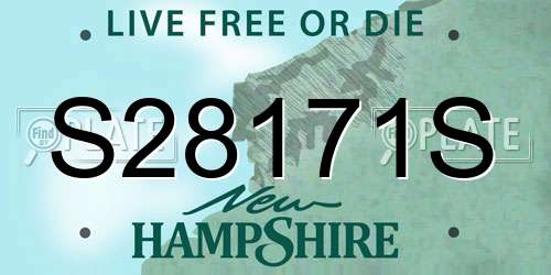 S28171S New Hampshire License Plate
