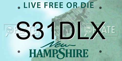 S31DLX New Hampshire License Plate