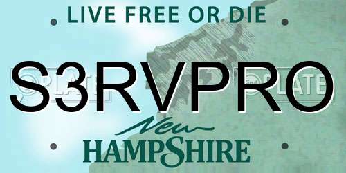 S3RVPRO New Hampshire License Plate