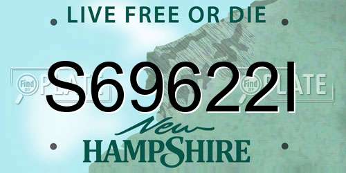 S69622I New Hampshire License Plate