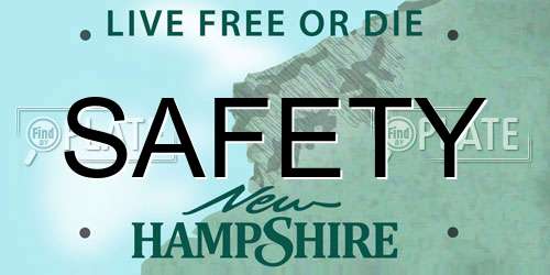 SAFETY New Hampshire License Plate