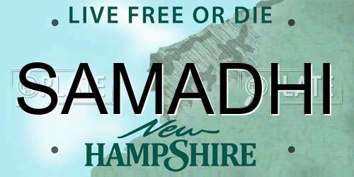 SAMADHI New Hampshire License Plate