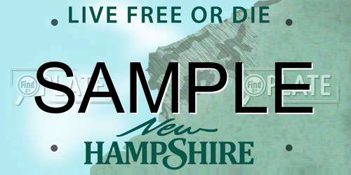 SAMPLE New Hampshire License Plate