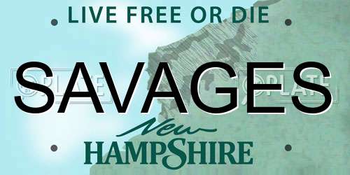 SAVAGES New Hampshire License Plate