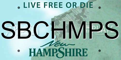 SBCHMPS New Hampshire License Plate