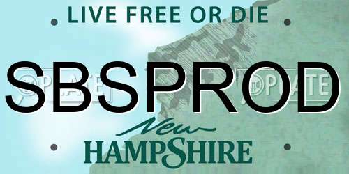 SBSPROD New Hampshire License Plate