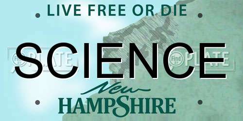 SCIENCE New Hampshire License Plate