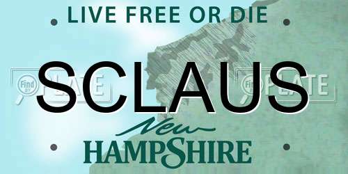 SCLAUS New Hampshire License Plate