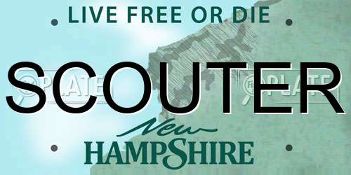 SCOUTER New Hampshire License Plate