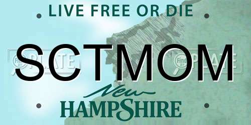 SCTMOM New Hampshire License Plate
