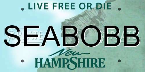 SEABOBB New Hampshire License Plate