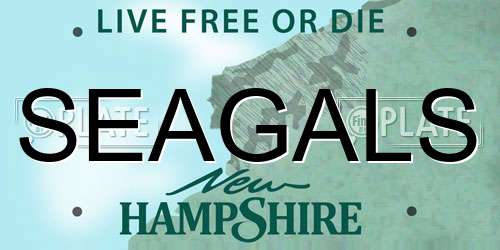 SEAGALS New Hampshire License Plate