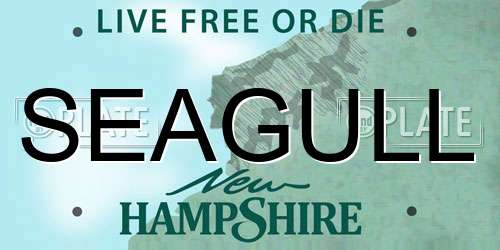 SEAGULL New Hampshire License Plate