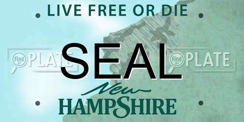 SEAL New Hampshire License Plate