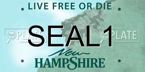 SEAL1 New Hampshire License Plate