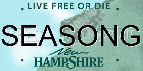 SEASONG New Hampshire License Plate