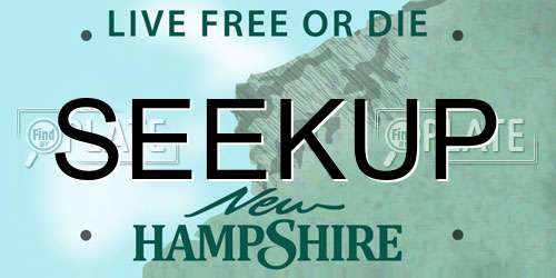 SEEKUP New Hampshire License Plate