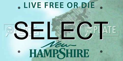 SELECT New Hampshire License Plate