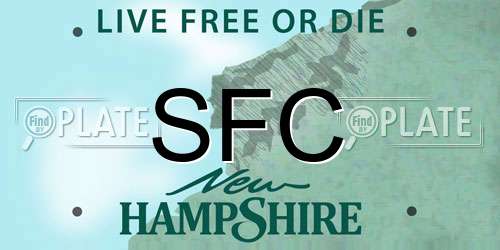 SFC New Hampshire License Plate