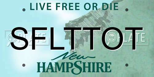 SFLTTOT New Hampshire License Plate
