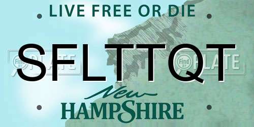 SFLTTQT New Hampshire License Plate