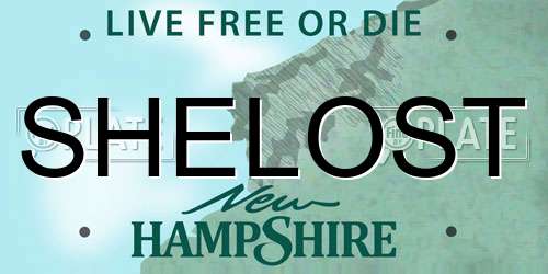 SHELOST New Hampshire License Plate