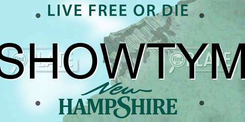 SHOWTYM New Hampshire License Plate