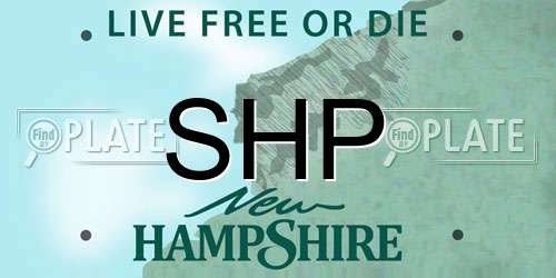 SHP New Hampshire License Plate