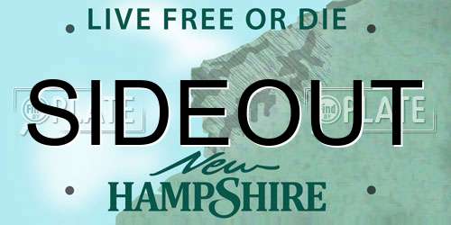 SIDEOUT New Hampshire License Plate