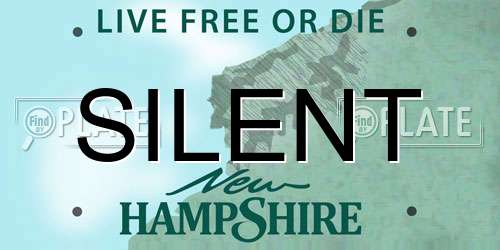 SILENT New Hampshire License Plate