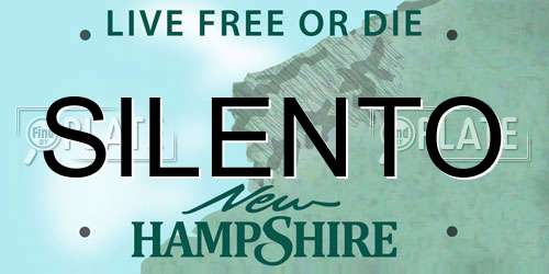 SILENTO New Hampshire License Plate