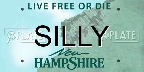 SILLY New Hampshire License Plate
