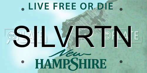 SILVRTN New Hampshire License Plate