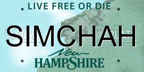 SIMCHAH New Hampshire License Plate