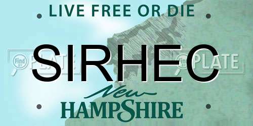 SIRHEC New Hampshire License Plate