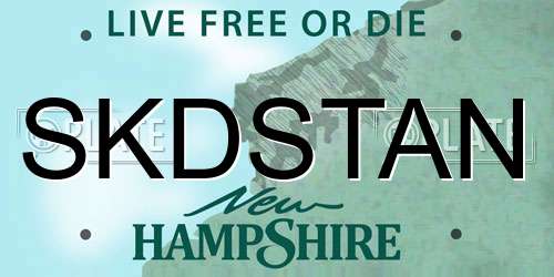 SKDSTAN New Hampshire License Plate
